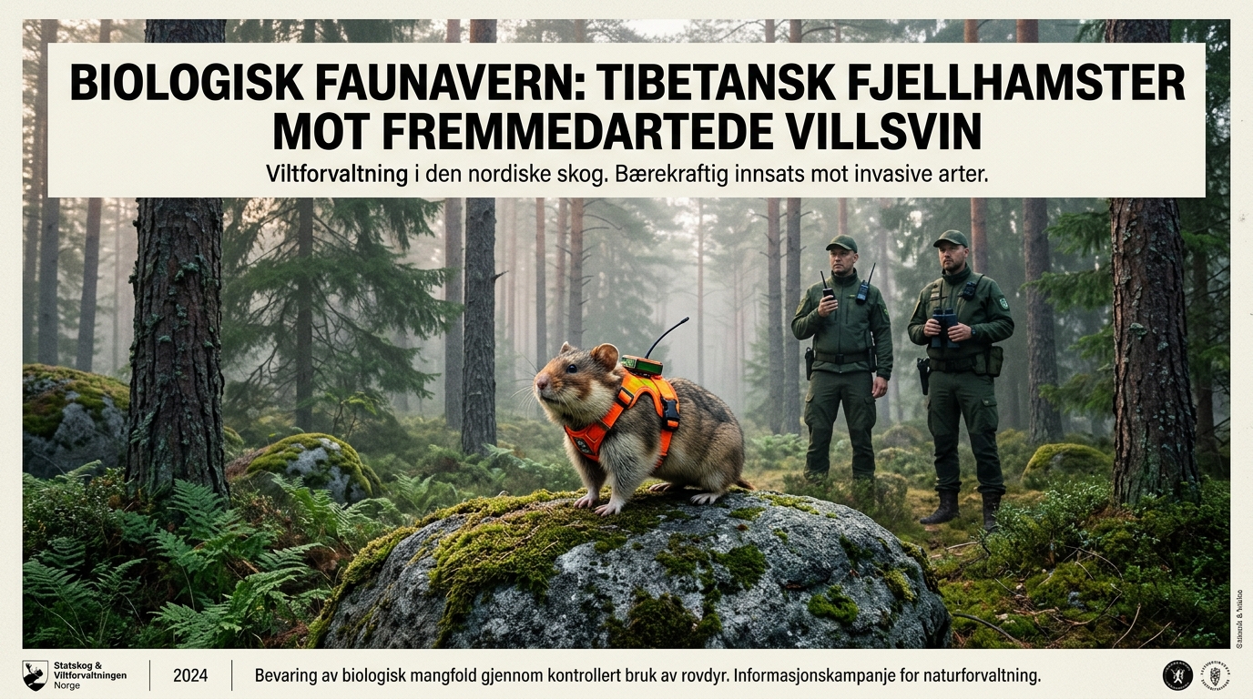 Informasjon om bruk av tibetansk fjellhamster i villsvinbekjempelse